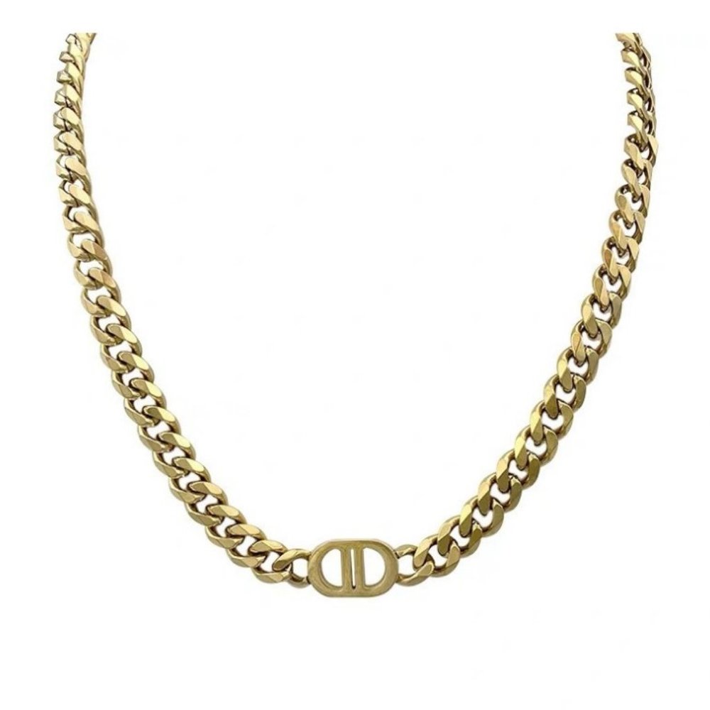 NEW 18K Gold Plated Chunky Link Chain Necklace - Picture 5 of 5